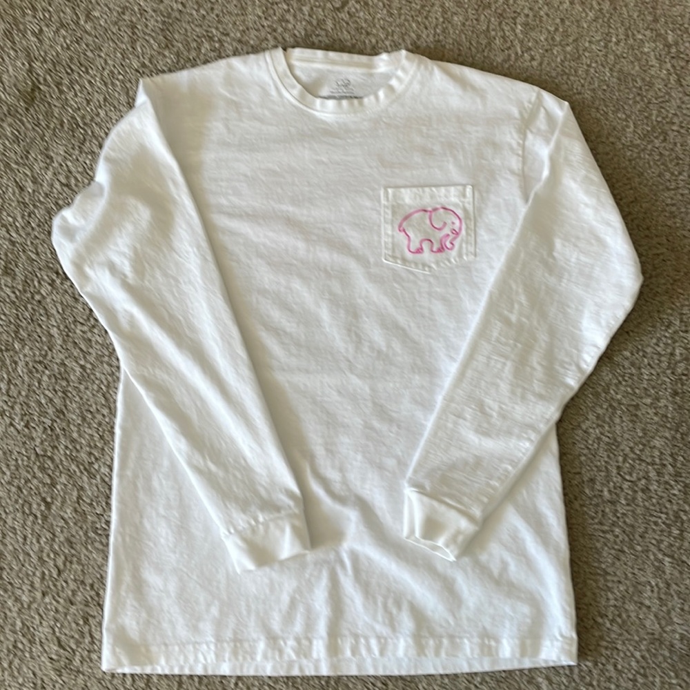 Ivory Ella long-sleeve tshirt, size M, white